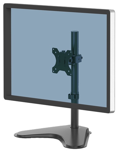 Fellowes Seasa Monitorarm | für 1 Monitor | bis 32" | bis 8 kg | Standfuß | höhenverstellbar | Schwarz