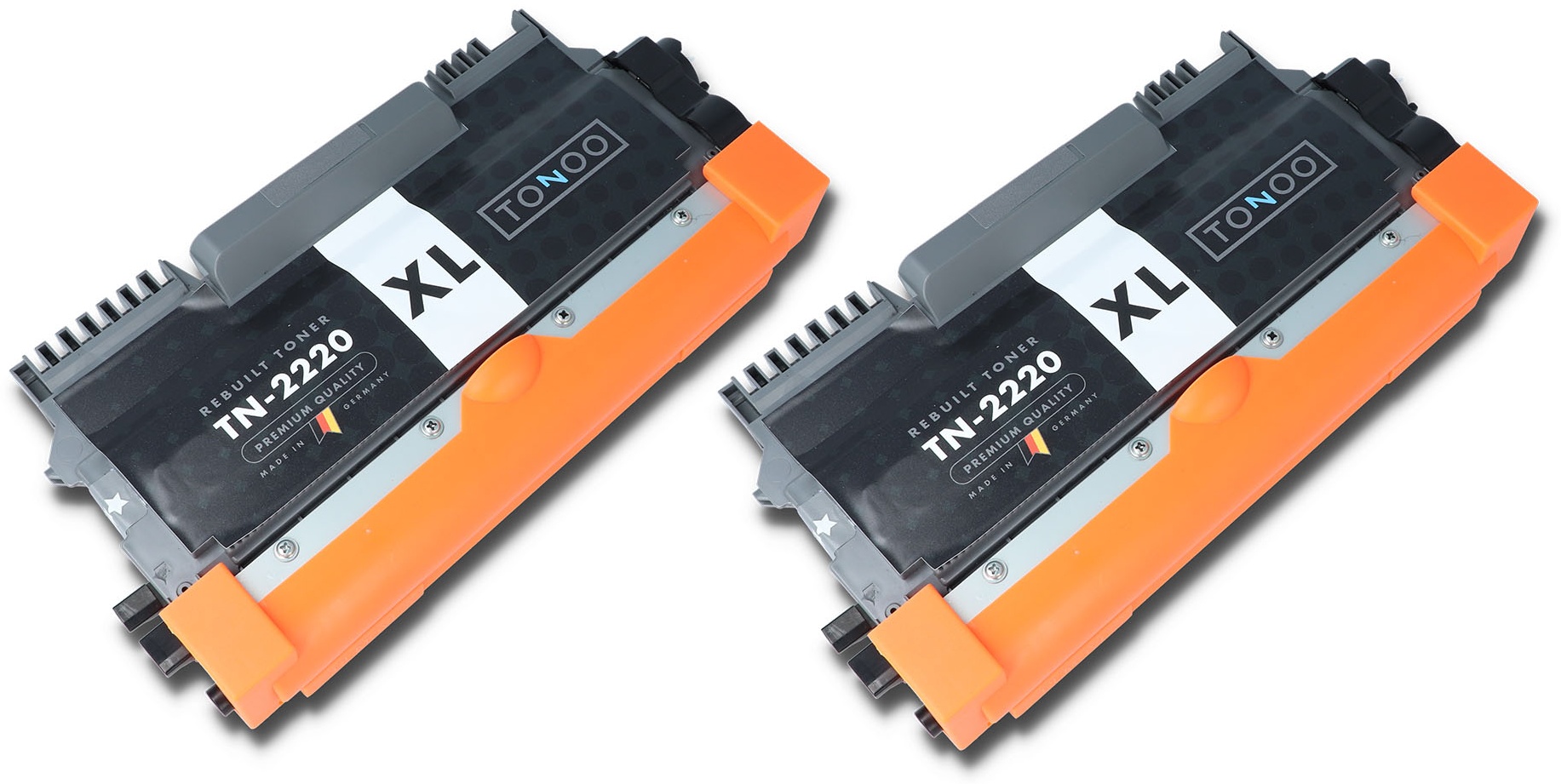 Tonoo® Toner ersetzt Brother TN2220 Schwarz Doppelpack XL