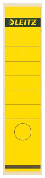 Leitz Ordneretiketten 1640 | Gelb | für 8 cm Rücken | 10er-Pack
