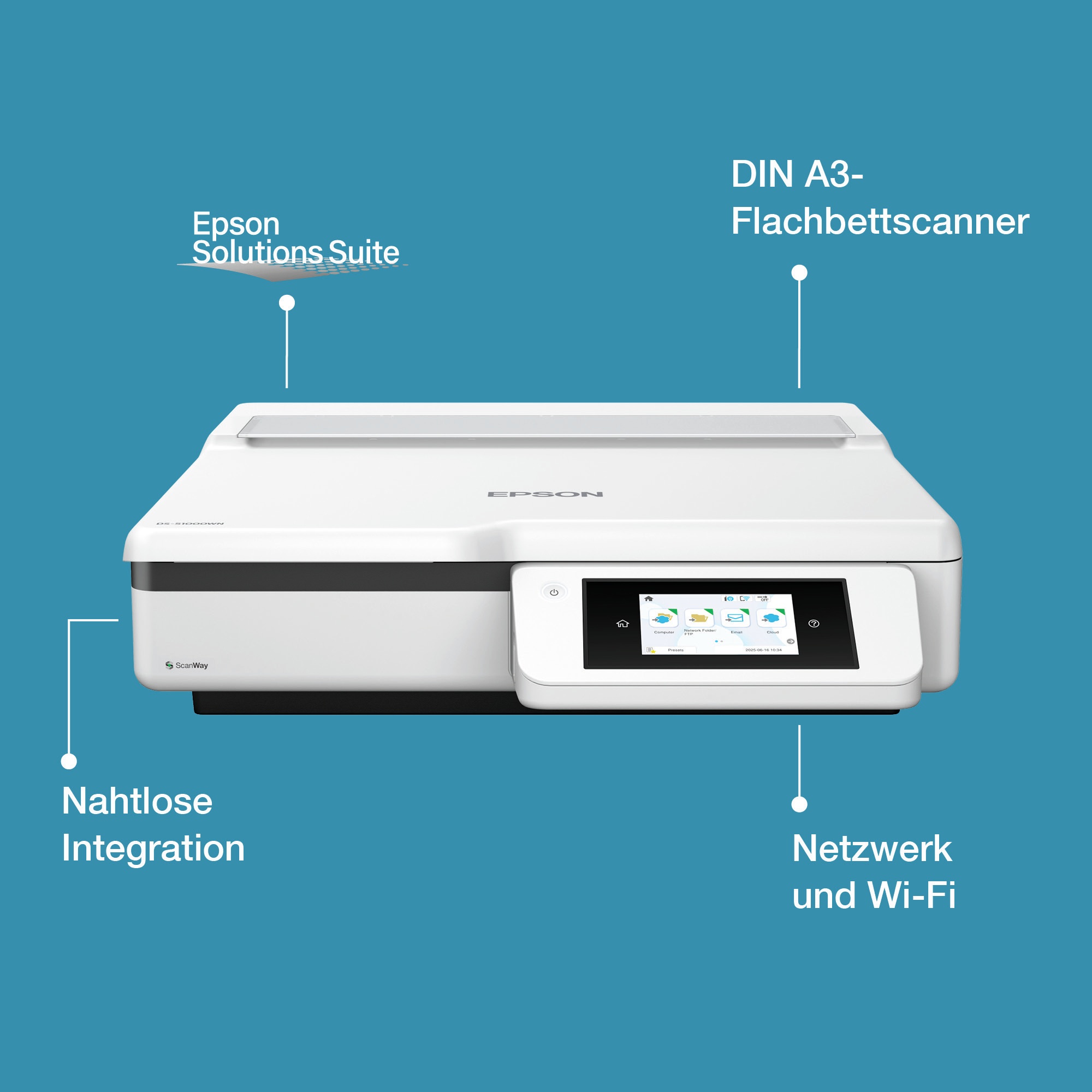 Epson WorkForce DS-51000WN Dokumentenscanner | A4