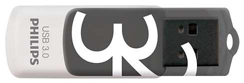 Philips Vivid 3.0 USB-Stick | 32 GB | USB 3.2 Gen 1 (USB-A) | Schwarz/Weiß