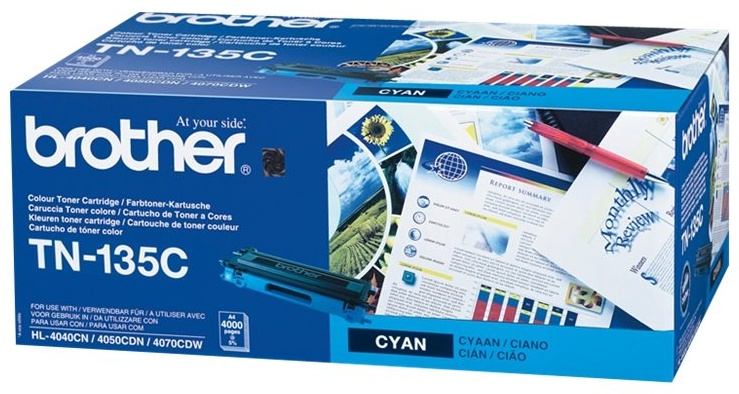 Original Brother TN135C Toner Cyan