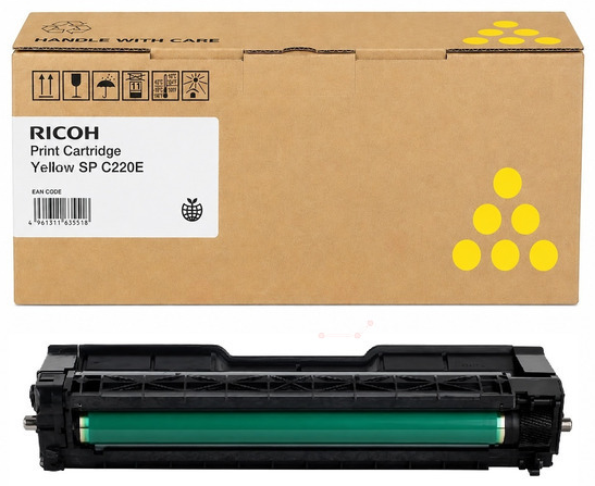 Original Ricoh 407643 | 406106 | 406055 | TYPESPC220E Toner Gelb