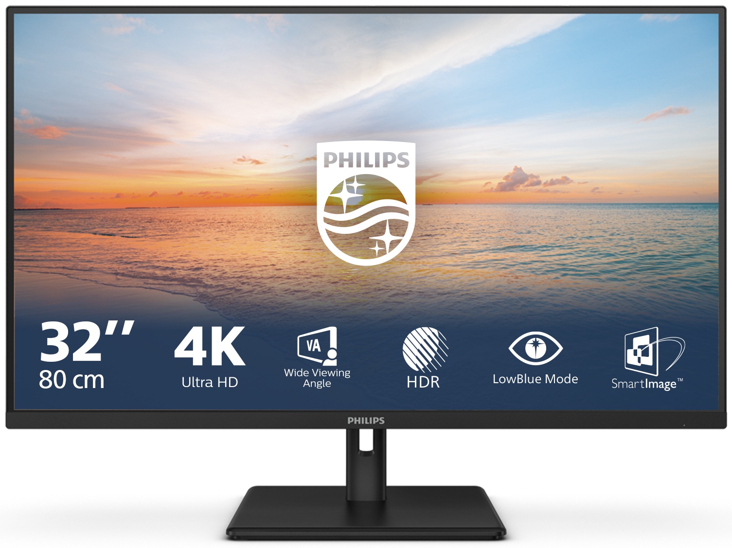 Philips 1000 series | 32E1N1800LA/00 Monitor 31,5 zoll | 80 cm | 4K UHD | 3840 x 2160 | Schwarz