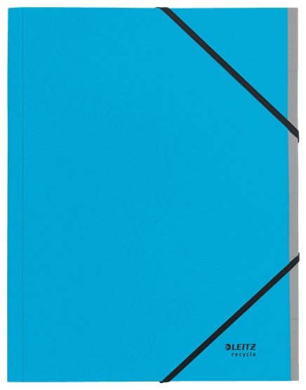 Leitz Ordnungsmappe recycle 3914 | DIN A4 | 6 Fächer | Blau | Karton
