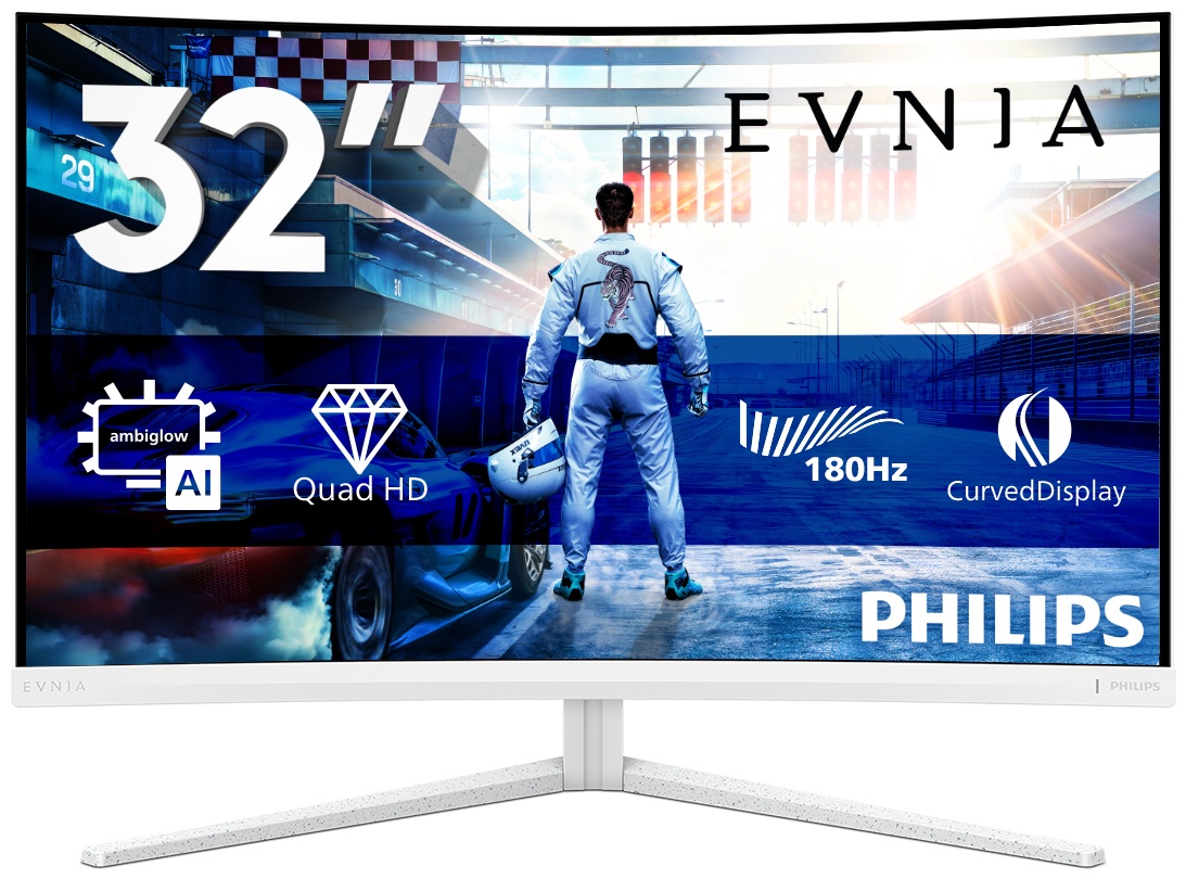 Philips Evnia 5000 | 32M2C5501/00 Curved-Monitor 31,5 zoll | 80 cm | WQHD | 2560 x 1440 | Weiß