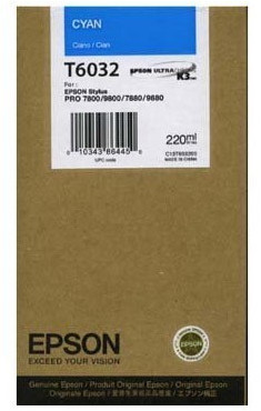 Original Epson T6032 | C13T603200 Tinte Cyan