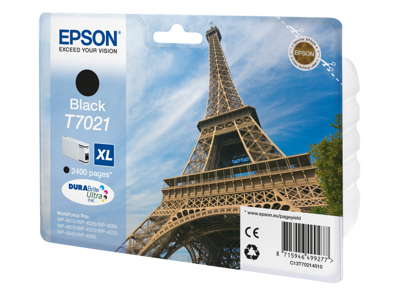 Original Epson T7021XL | C13T70214010 Tinte Schwarz XL ( 2023 )