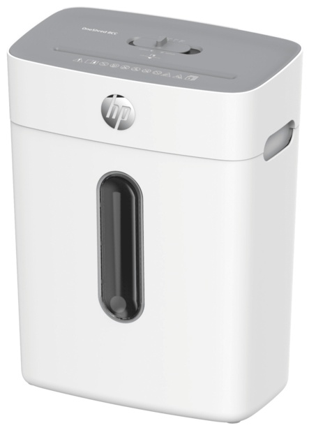 HP OneShred 8CC Aktenvernichter | P-5 Mikroschnitt | 8 Blatt | 25 l | Weiß