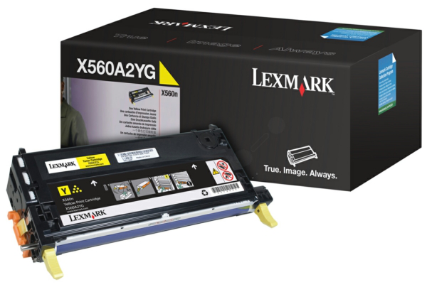 Original Lexmark X560A2YG Toner Gelb