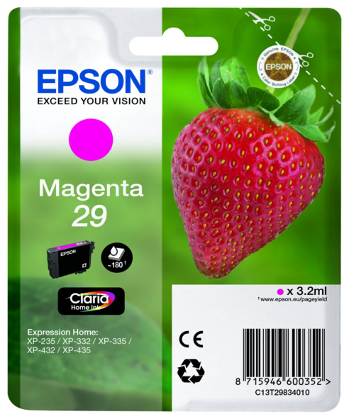 Original Epson 29 | C13T29834012 Tinte Magenta