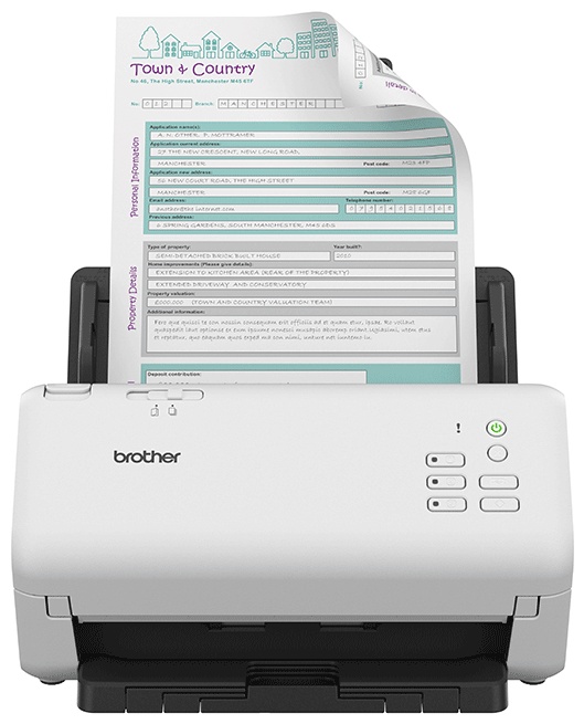 Brother ADS-4300N Dokumentenscanner | A4 | 40 S./Min | Duplex | ADF 80 Blatt | USB, LAN
