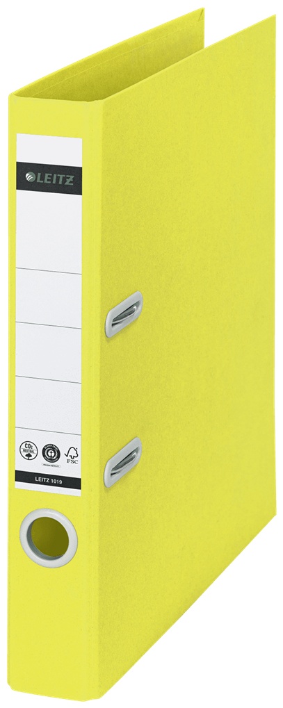 Leitz Ordner recycle 1019 | DIN A4 | 5,0 cm | Gelb