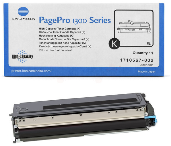 Original Konica Minolta 1710567-002 | 4518812 Toner Schwarz XL