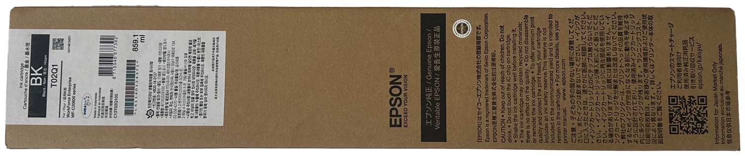 Original Epson T02Q | C13T02Q100 Tinte Schwarz ( 09.2026 )