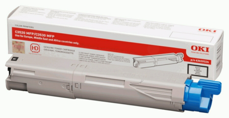 Original OKI 43459324 Toner Schwarz