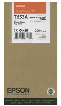 Original Epson T653A | C13T653A00 Tintenpatrone Orange