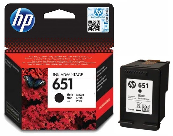 Original HP 651 | C2P10AE Tinte Schwarz