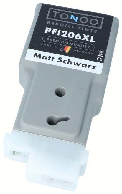 Tonoo® Tinte ersetzt Canon 5302B001 | PFI206MBK Matt Schwarz XL