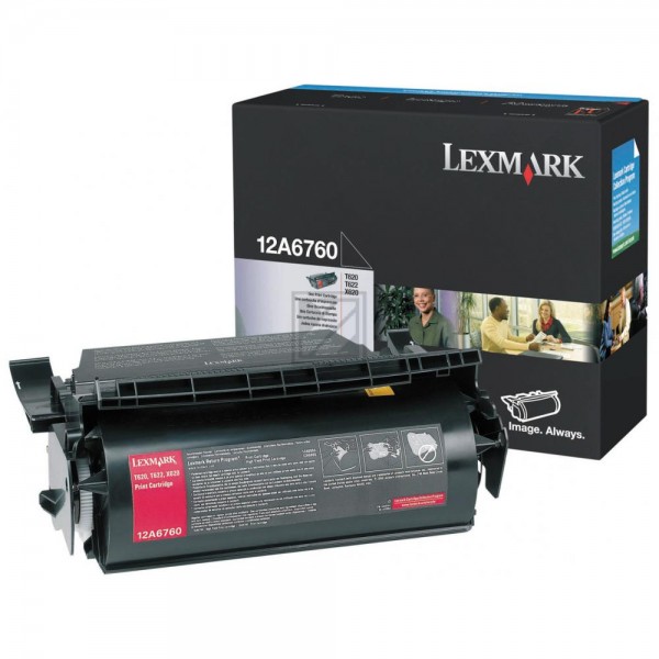 Original Lexmark 12A6760 Toner Schwarz