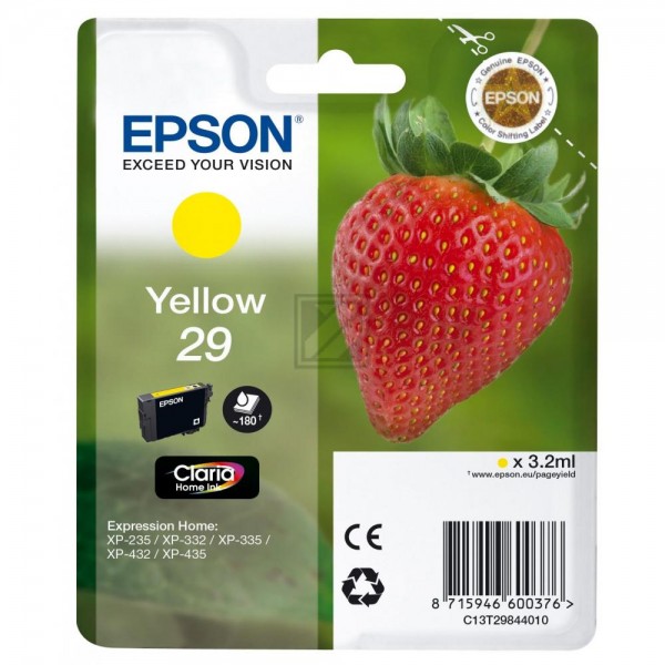 EPSON 29 / T2984 gelb Tintenpatrone