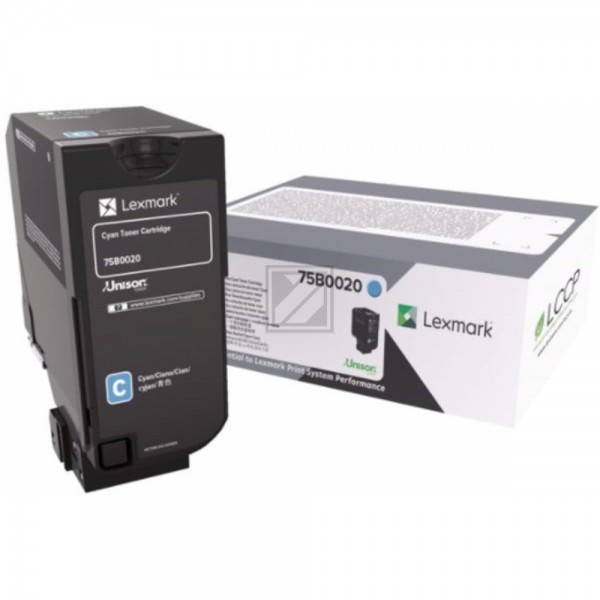 Original Lexmark 75B0020 Toner Cyan