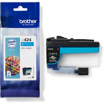 Original Brother LC424C Tinte Cyan