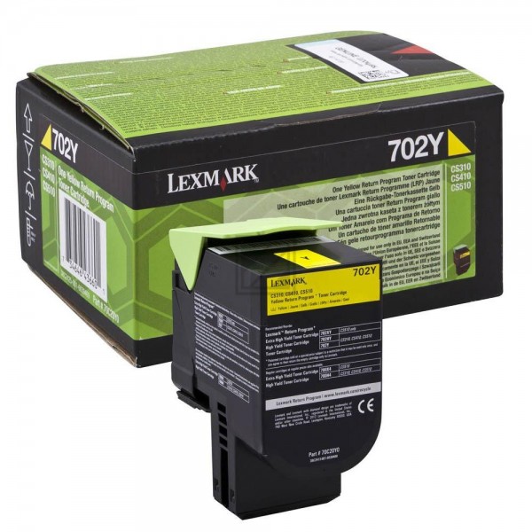 Original Lexmark 702XY | 70C2XY0 Toner Gelb xl