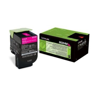 Original Lexmark 80C2HM0 / 802HM Toner Magenta XL