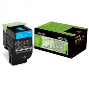 Original Lexmark 802CE | 80C20CE Toner Cyan