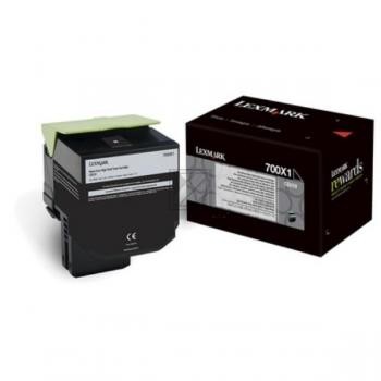 Original Lexmark 700X1 | 70C0X10 Toner Schwarz