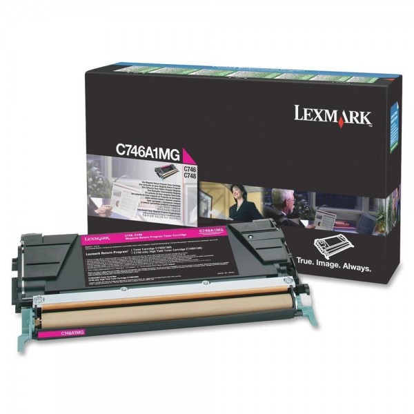 Original Lexmark C746A1MG Toner Magenta