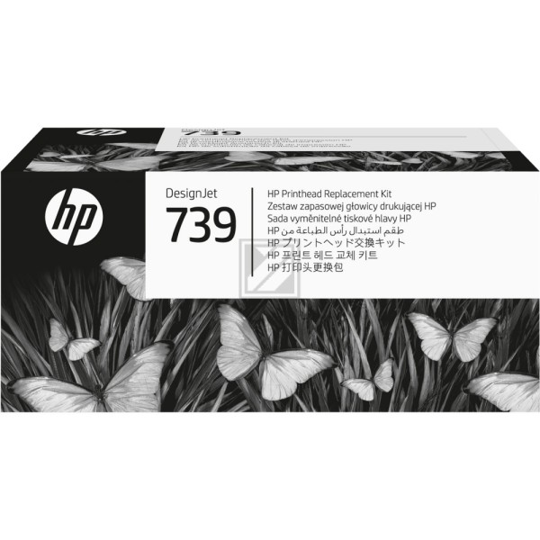 HP 739 (498N0A) schwarz, cyan, magenta, gelb Druckkopf