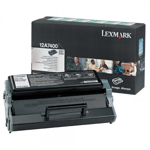 Original Lexmark 12A7400 Toner Schwarz