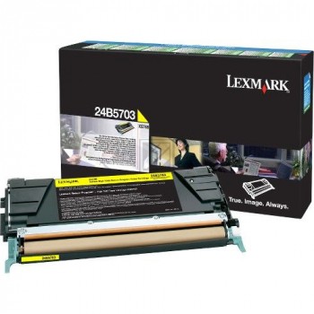 Original Lexmark 24B5703 Toner Gelb