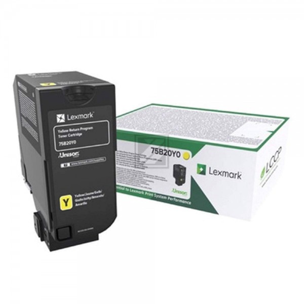 Original Lexmark 75B20Y0 Toner Gelb