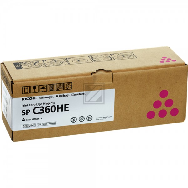 Original Ricoh Type SPC360HE | 408186 Toner Magenta xl