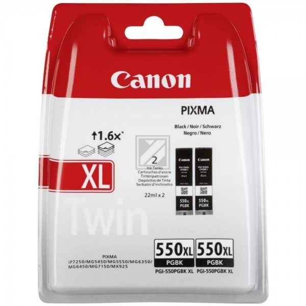 Original Canon PGI550XLPGBK | 6431B005 Tinte Schwarz