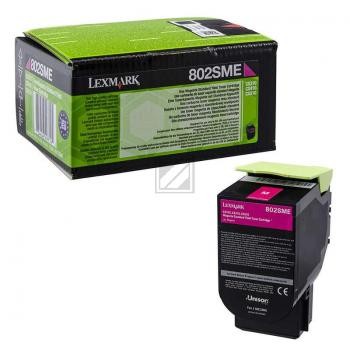 Original Lexmark 80C2SME Toner Magenta