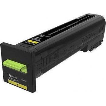 Original Lexmark 72K0X40 Toner Gelb