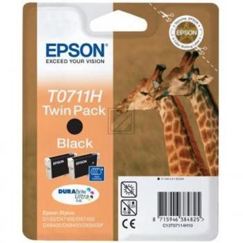 2 EPSON T0711H schwarz Tintenpatronen