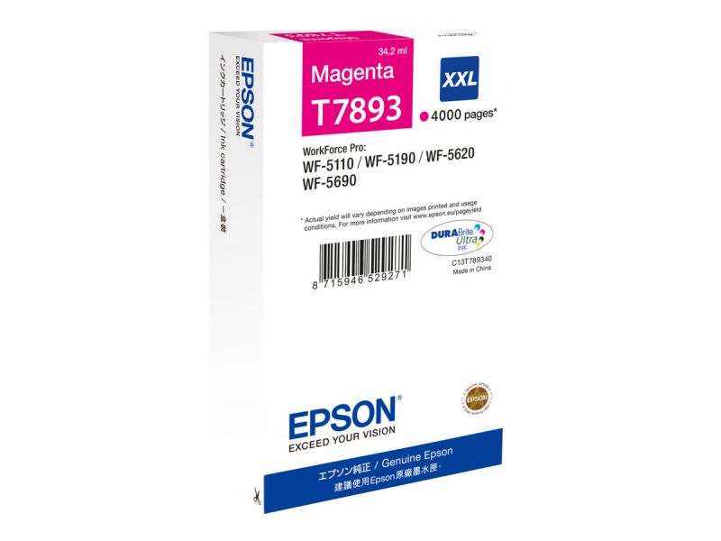 Original Epson 79XXL | T7893XXL | C13T789340 Tinte Magenta XXL
