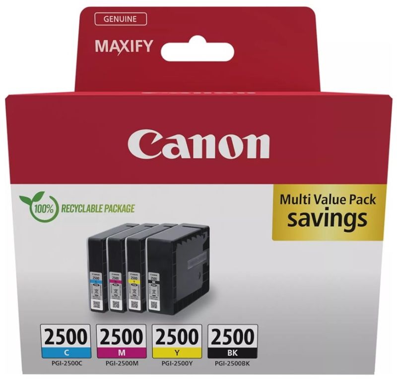 Original Canon 9290B004 | 9290B006 | PGI2500 BK/C/M/Y Tinte Spar Set
