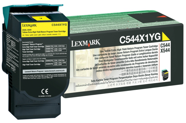 Original Lexmark C544X1YG Toner Gelb XXL