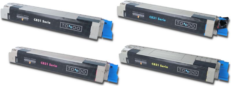 Tonoo® Toner ersetzt OKI C831 | C841 | Spar Set