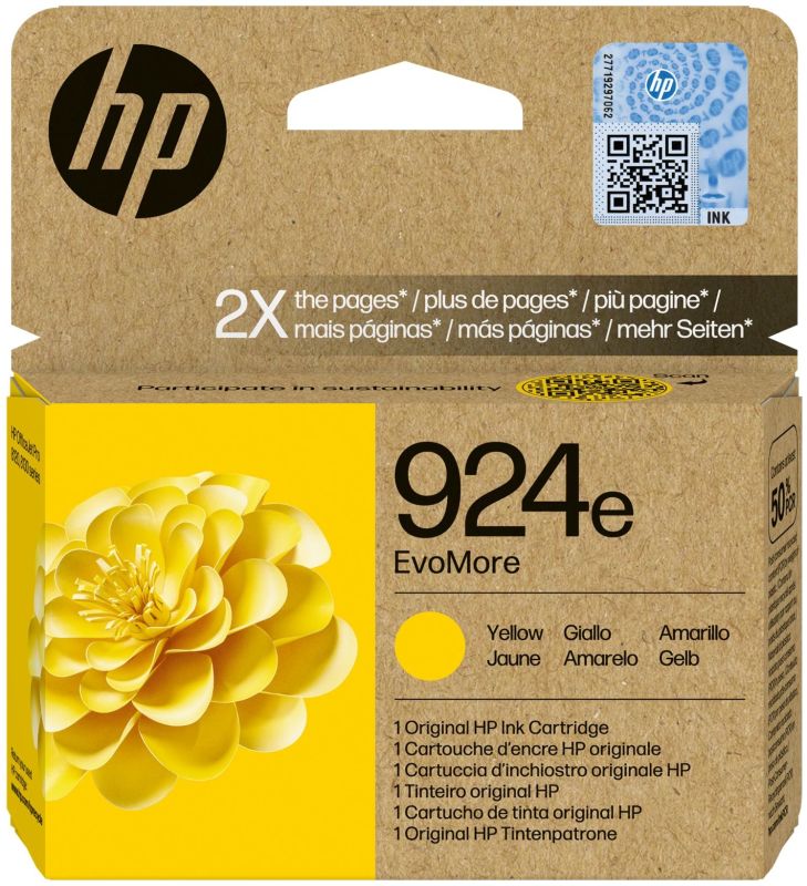Original HP 924e | 4K0U9NE Tinte Gelb XL ( 12.2025 )