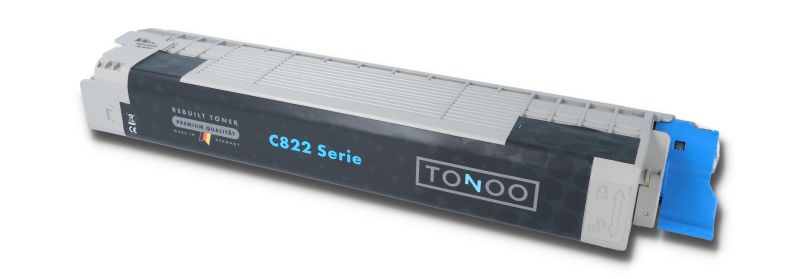 Tonoo® Toner ersetzt OKI C822 | C822n | C822dn | 44844615 Cyan
