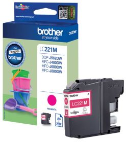 Original Brother LC221M Tinte Magenta