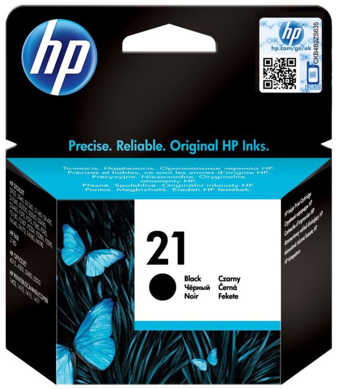 Original HP 21 | C9351AE Tinte Schwarz ( 2025 )