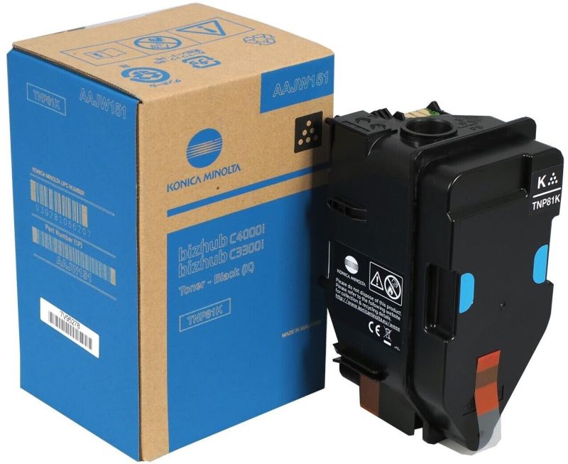 Original Konica Minolta TNP81K | AAJW151 Toner Schwarz